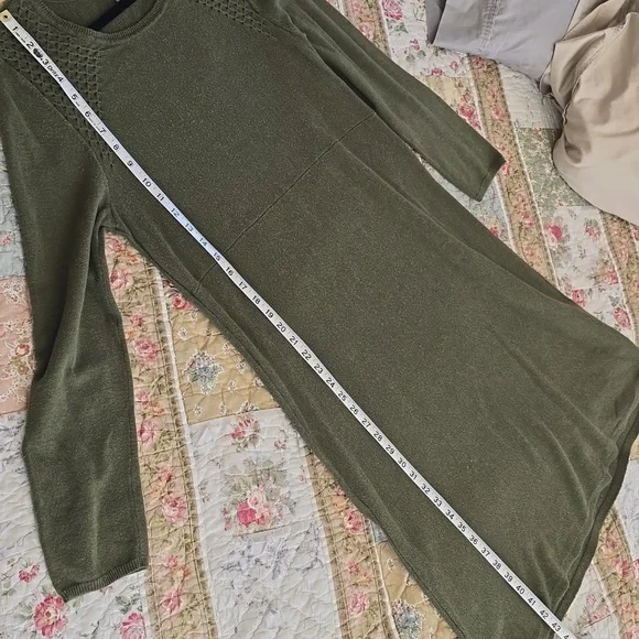 J.Jill Sweater Dress, Green - Picture 4 of 9